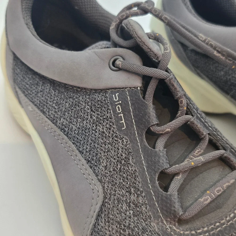 ECCO BIOM Gray Knit Nubuck Sneaker EU 38 Natural Motion Walking Gorpcore